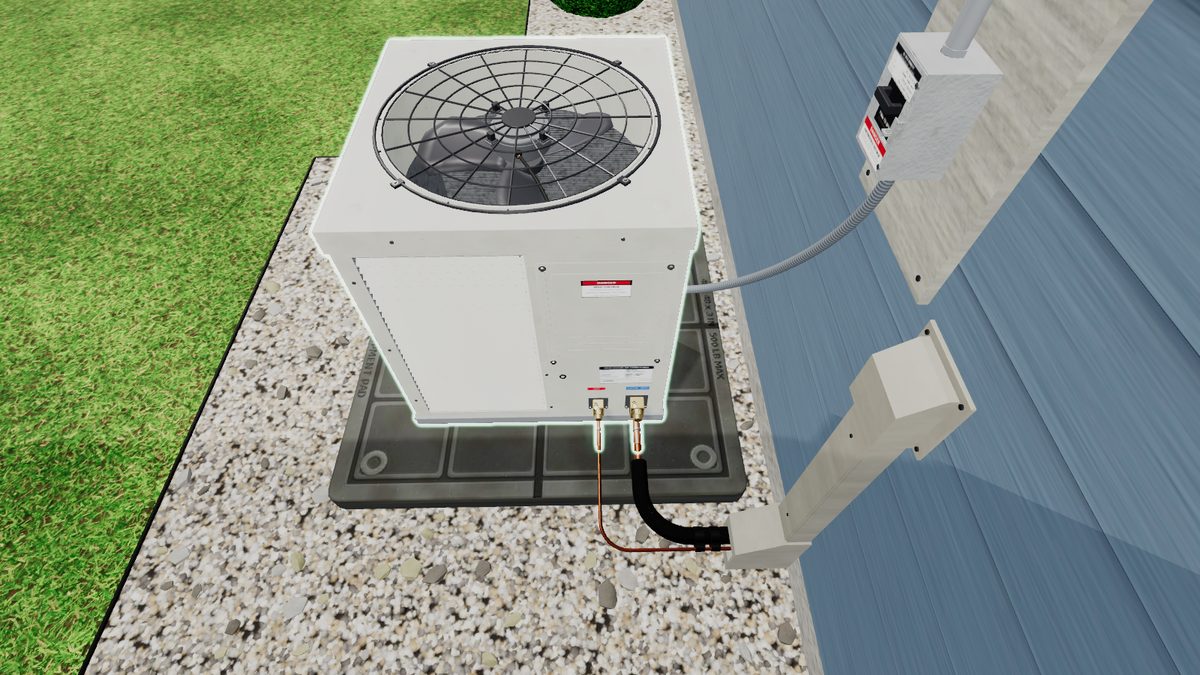 Condenser fan motor replacement virtual skills lab